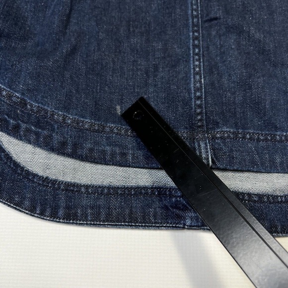 Free People Tunic Denim Soft Denim Lace Up Blue Indigo Small - Picture 6 of 13